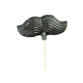Mustache White or Milk Chocolate Lollipop Sucker 1.5oz